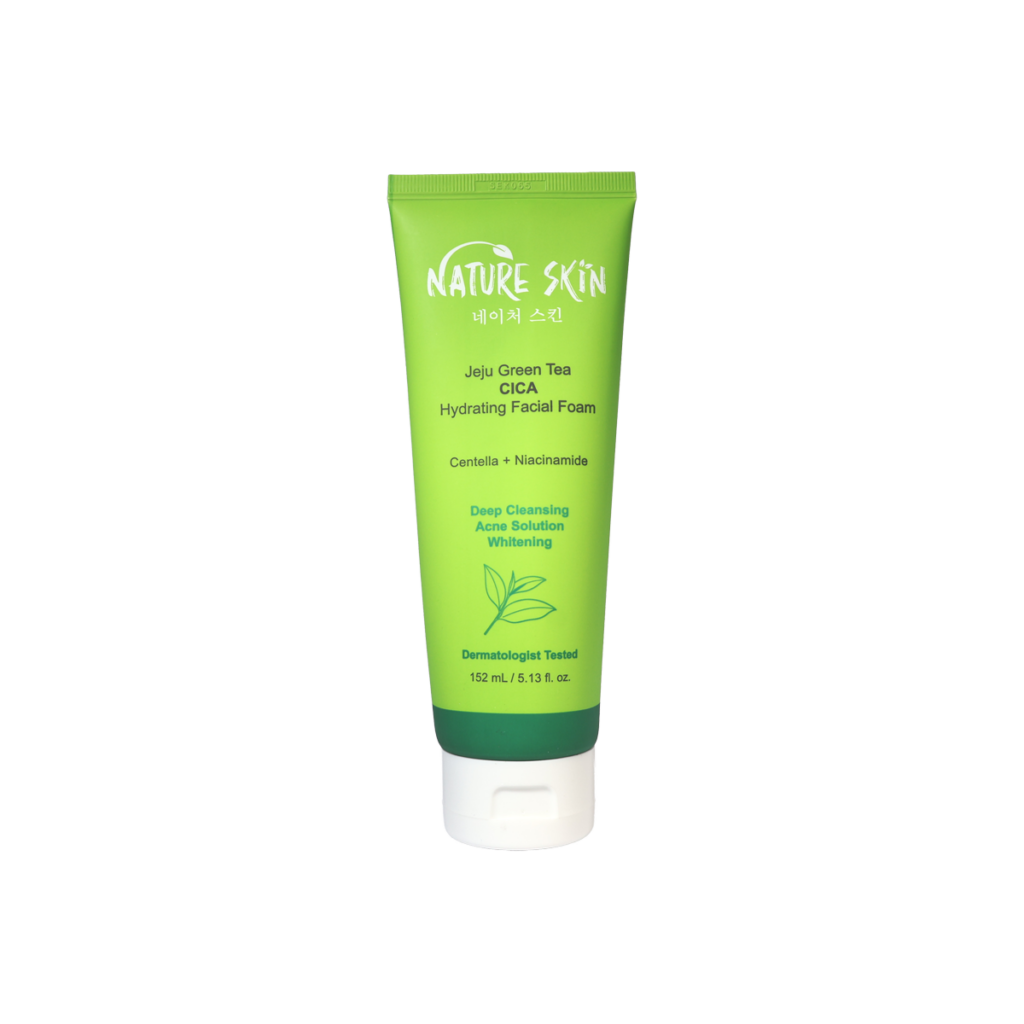 Nature Skin Jeju Green Tea CICA Hydrating Facial Foam 152 mL