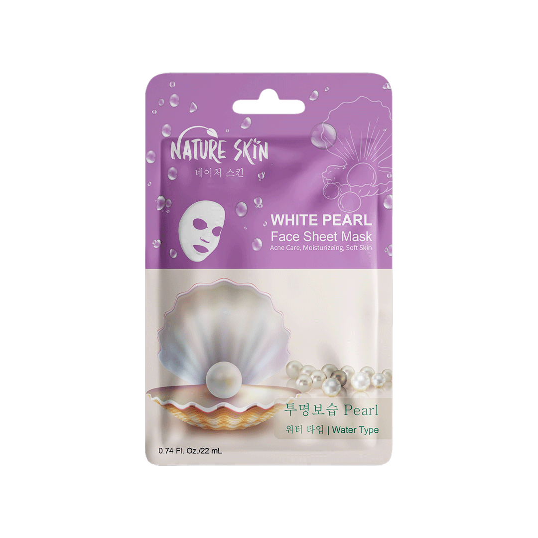 Nature-Skin-Pearl-Face-Sheet-Mask-2- Nature Skin Pearl Face Sheet Mask